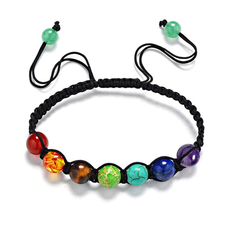 Pulsera Energética de Cuerda Ajustable 7 Chakras